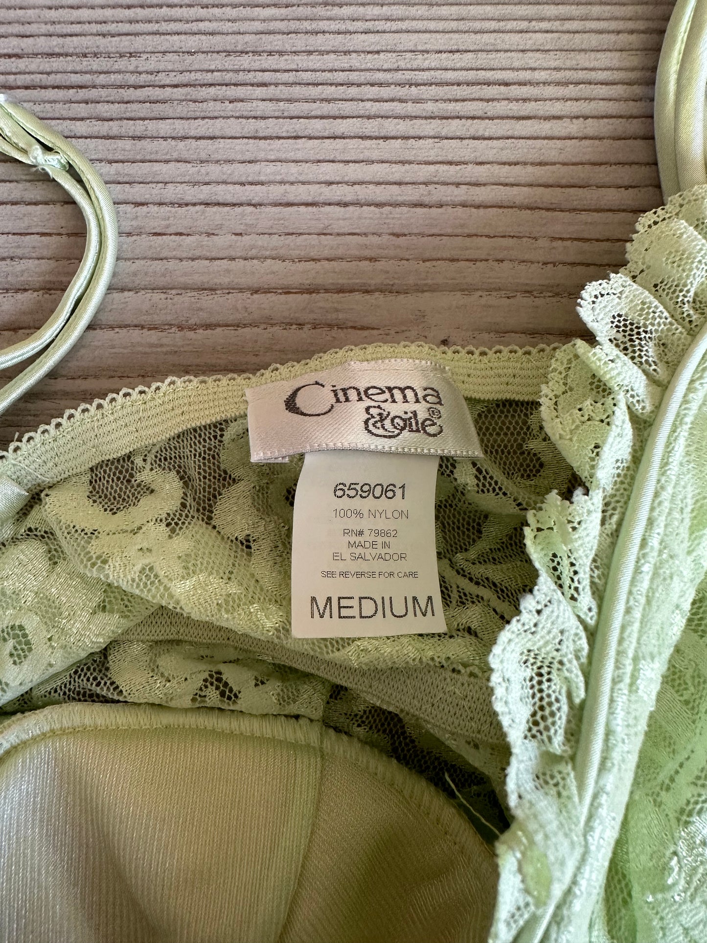 Mint green Cinema Etoile lace slip dress (M)🥝