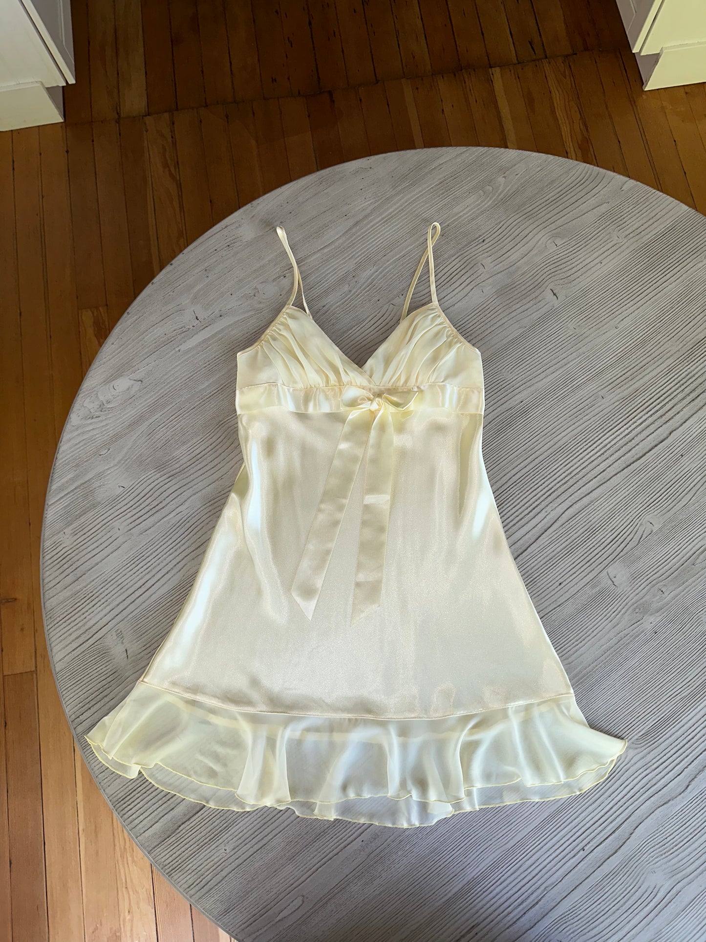 Vintage Cinema Etoile pastel yellow dress🍋!(S)