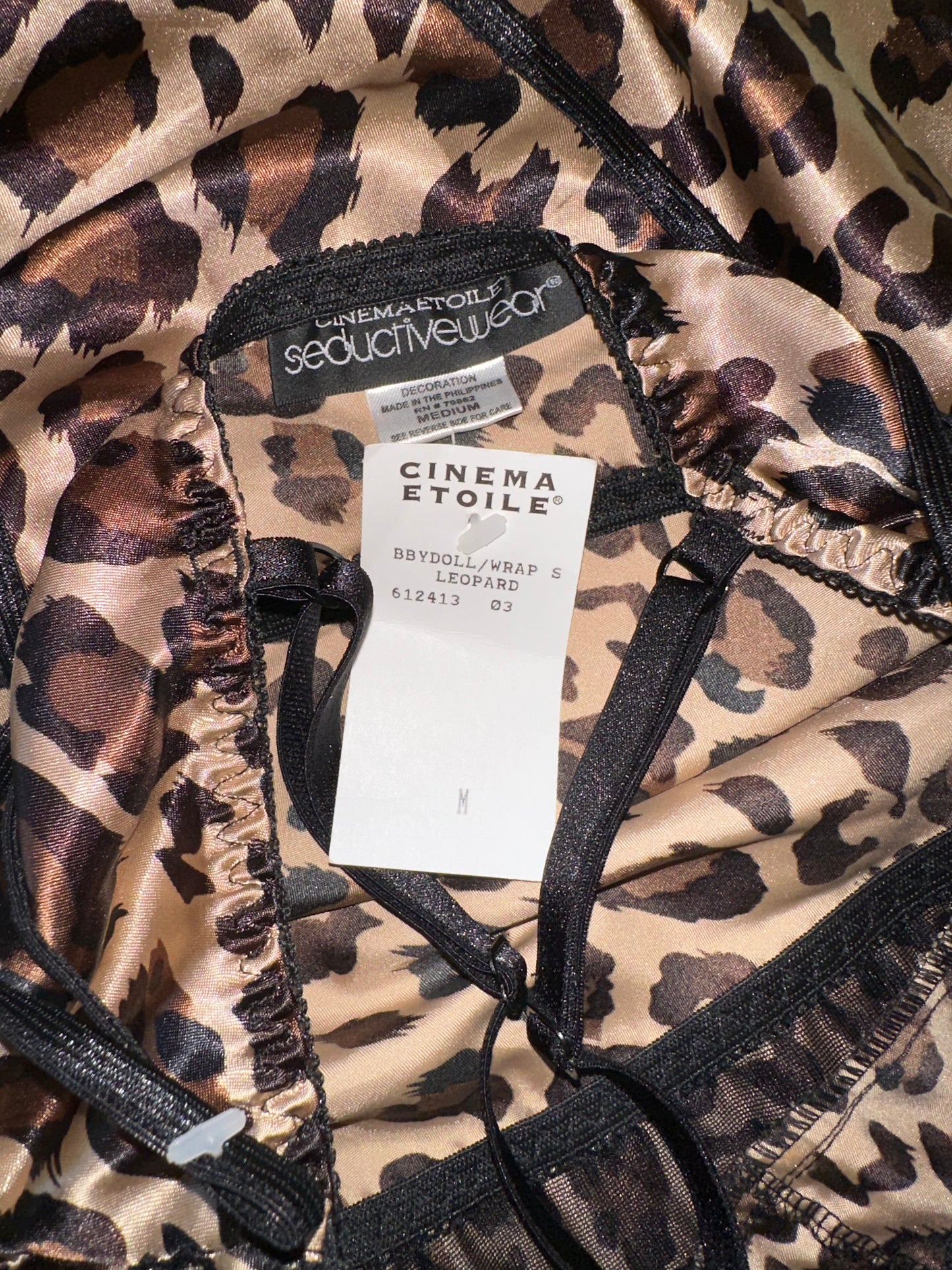 BNWT Cinema Etoile leopard slip🖤 (M)