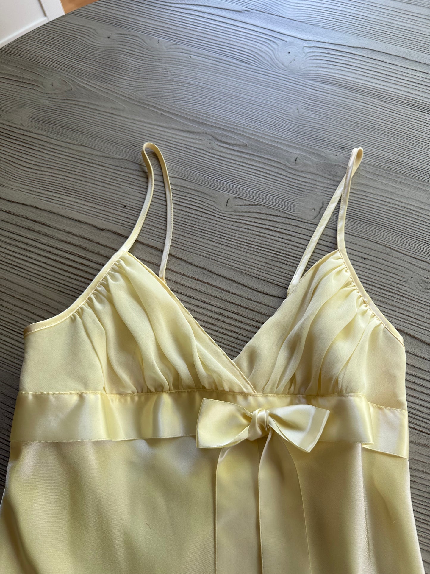 Vintage Cinema Etoile pastel yellow dress🍋!(S)