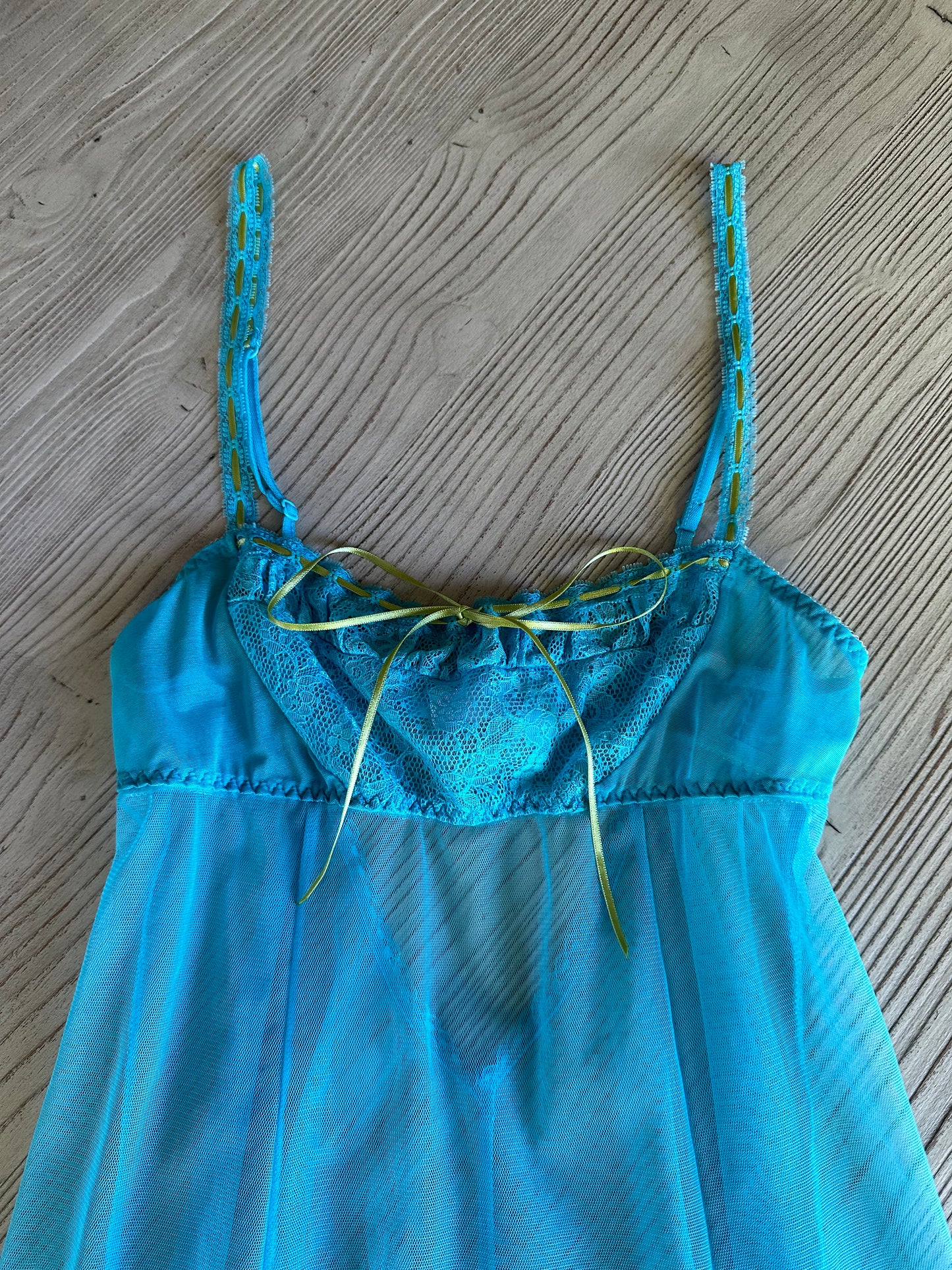 Victoria’s Secret teal babydoll(XS)🐠