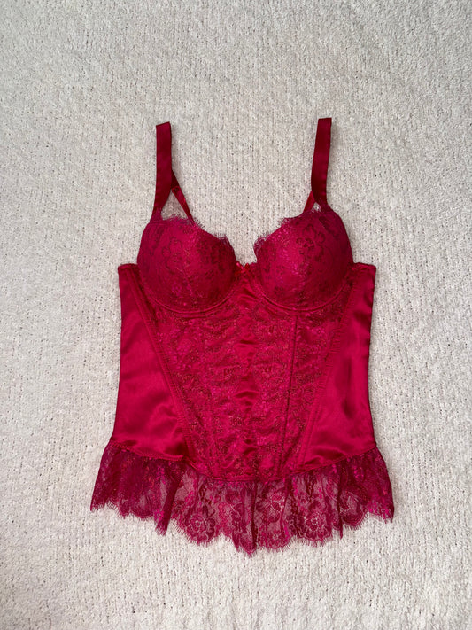 Victoria’s Secret sexy little things hot pink corset 34B