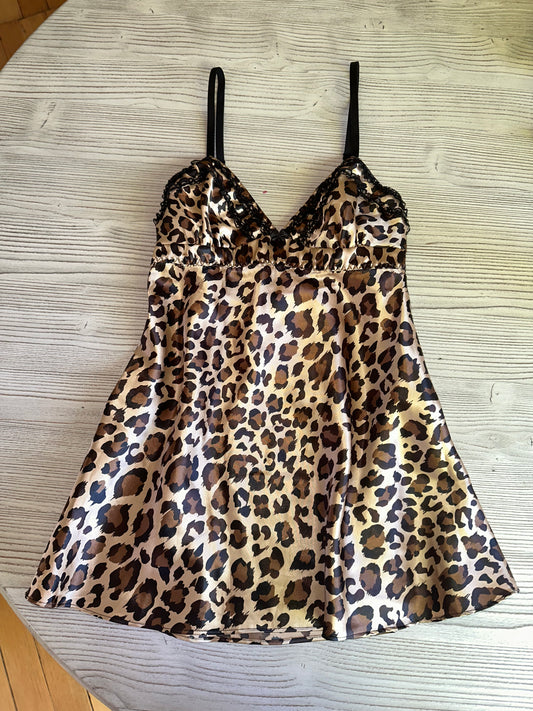 BNWT Cinema Etoile leopard slip🖤 (M)