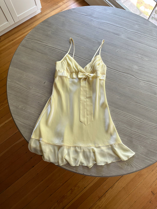 Vintage Cinema Etoile pastel yellow dress🍋!(S)