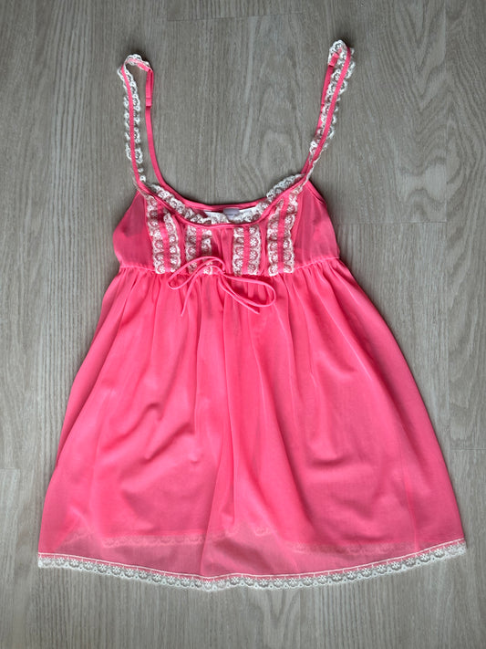 Pink and cream Victoria’s Secret cami💞