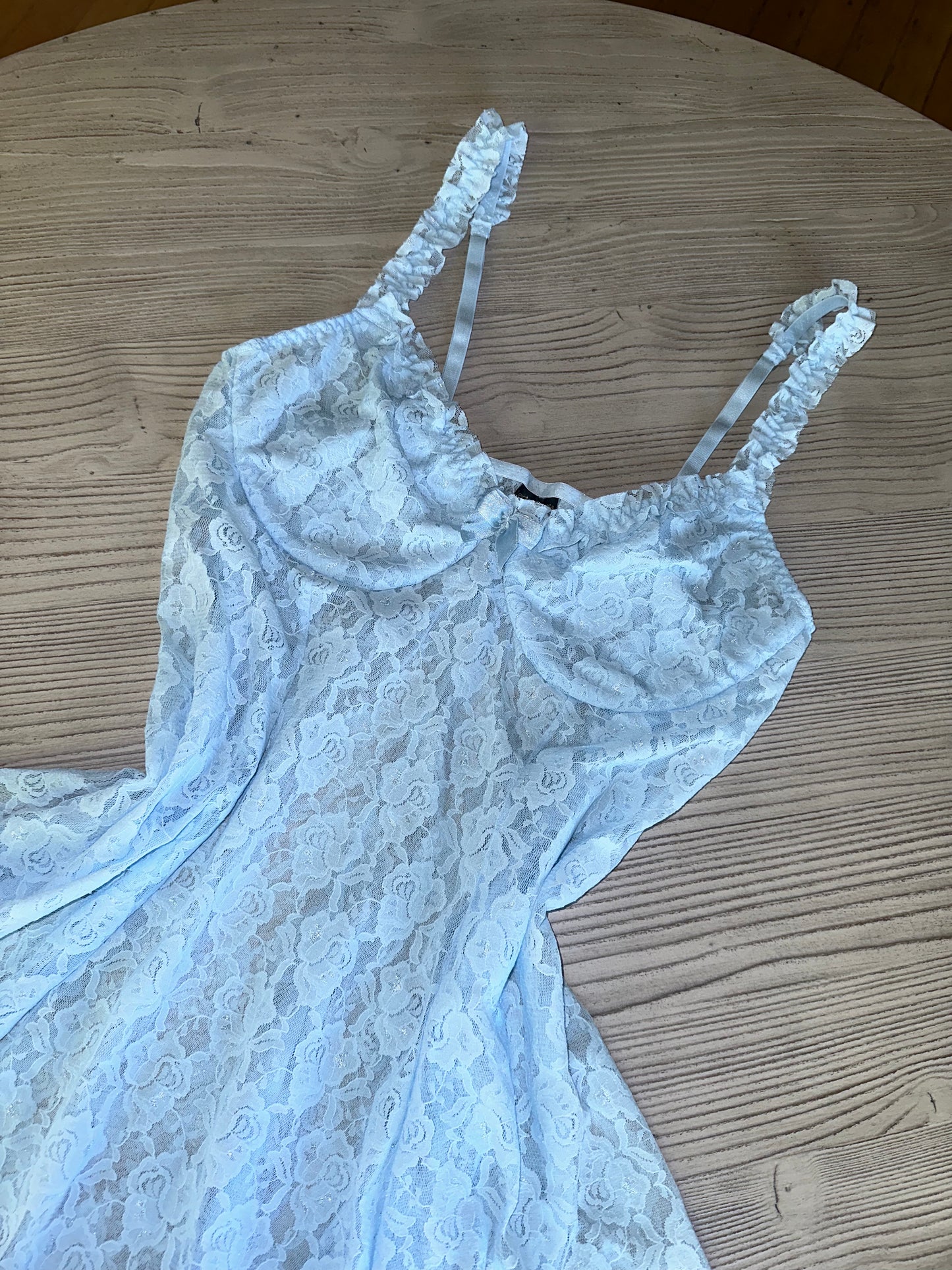 Pinterest famous Cinema Etoile baby blue slip dress(L/XL)🤍✨