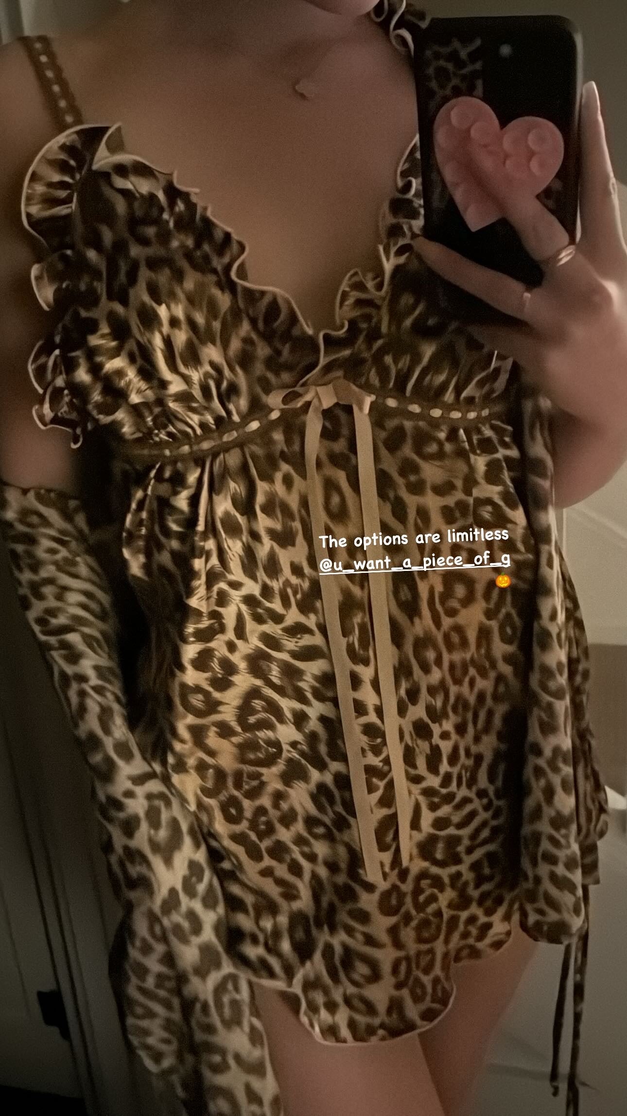 Leopard print robe and slip 🤍